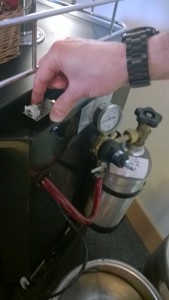 Ketbot chills on the back of the Kegorator #seewhatididthere